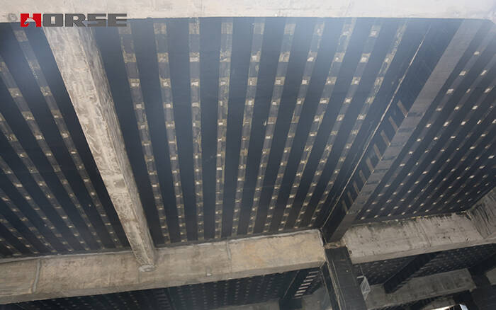 reinforced concrete with unidirectional carbon fiber 