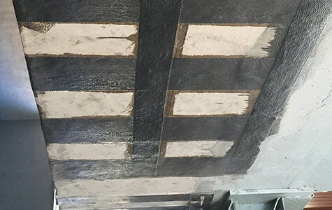 beam strengthening using carbon fiber