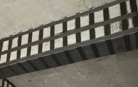 Cfrp repair concrete beam