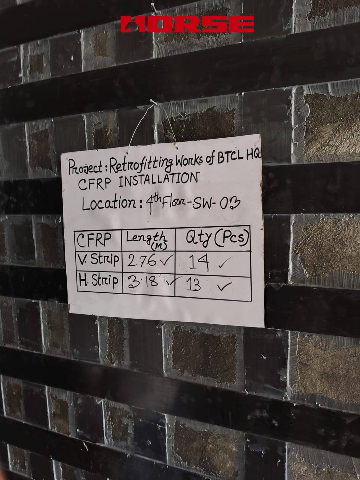 Retrofitting Concrete Walls Using CFRP Laminate