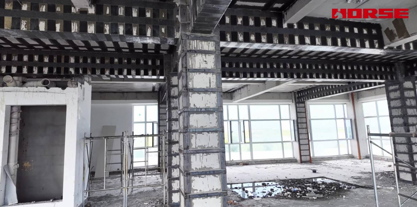 Structural Retrofit for Commercial-to-Senior-Care Conversion -- Carbon Fiber & Steel Jacketing Structural Retrofit for Commercial-to-Senior-Care Conversion -- Carbon Fiber & Steel Jacketing