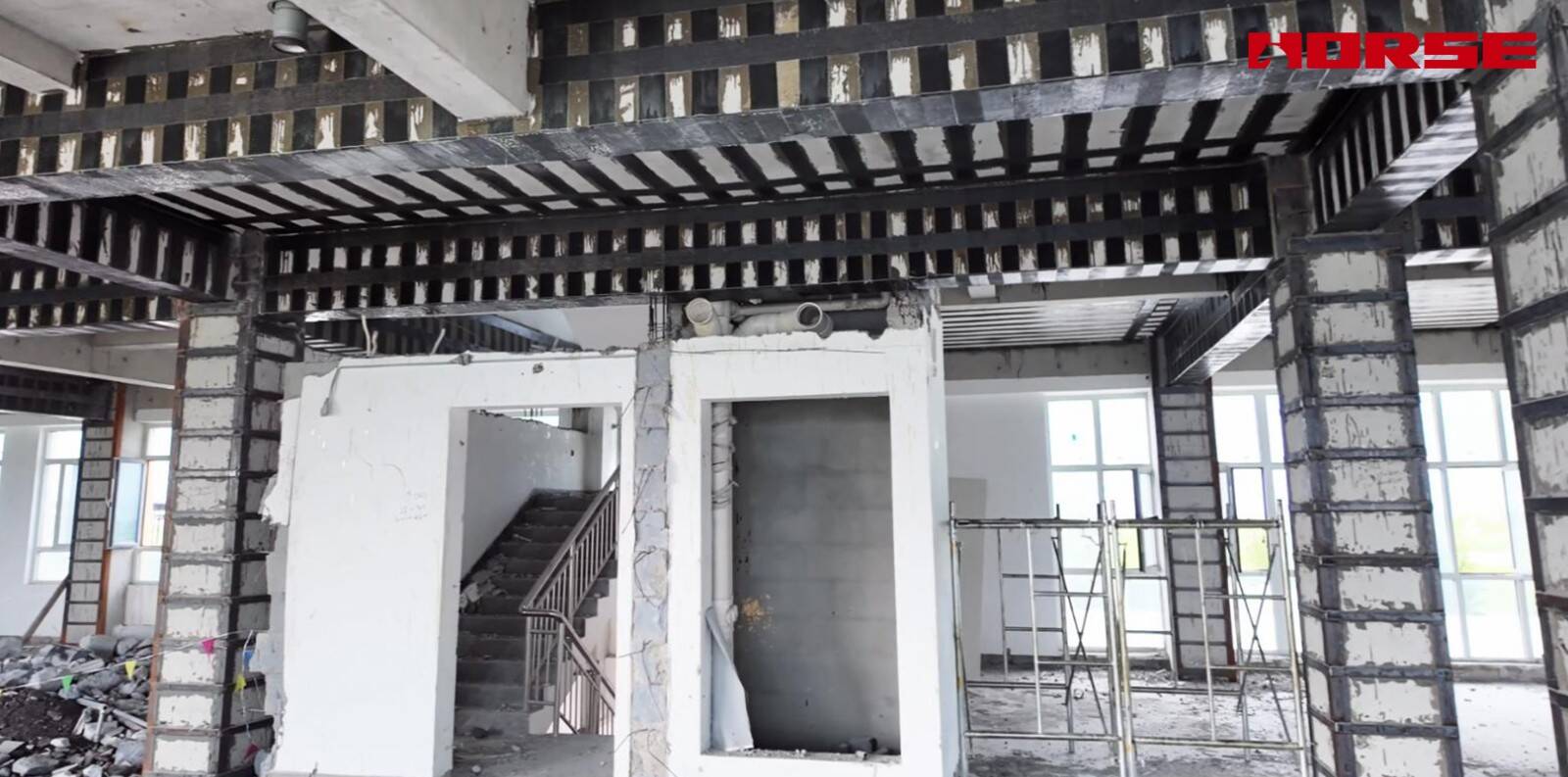 Structural Retrofit for Commercial-to-Senior-Care Conversion -- Carbon Fiber & Steel Jacketing Structural Retrofit for Commercial-to-Senior-Care Conversion -- Carbon Fiber & Steel Jacketing